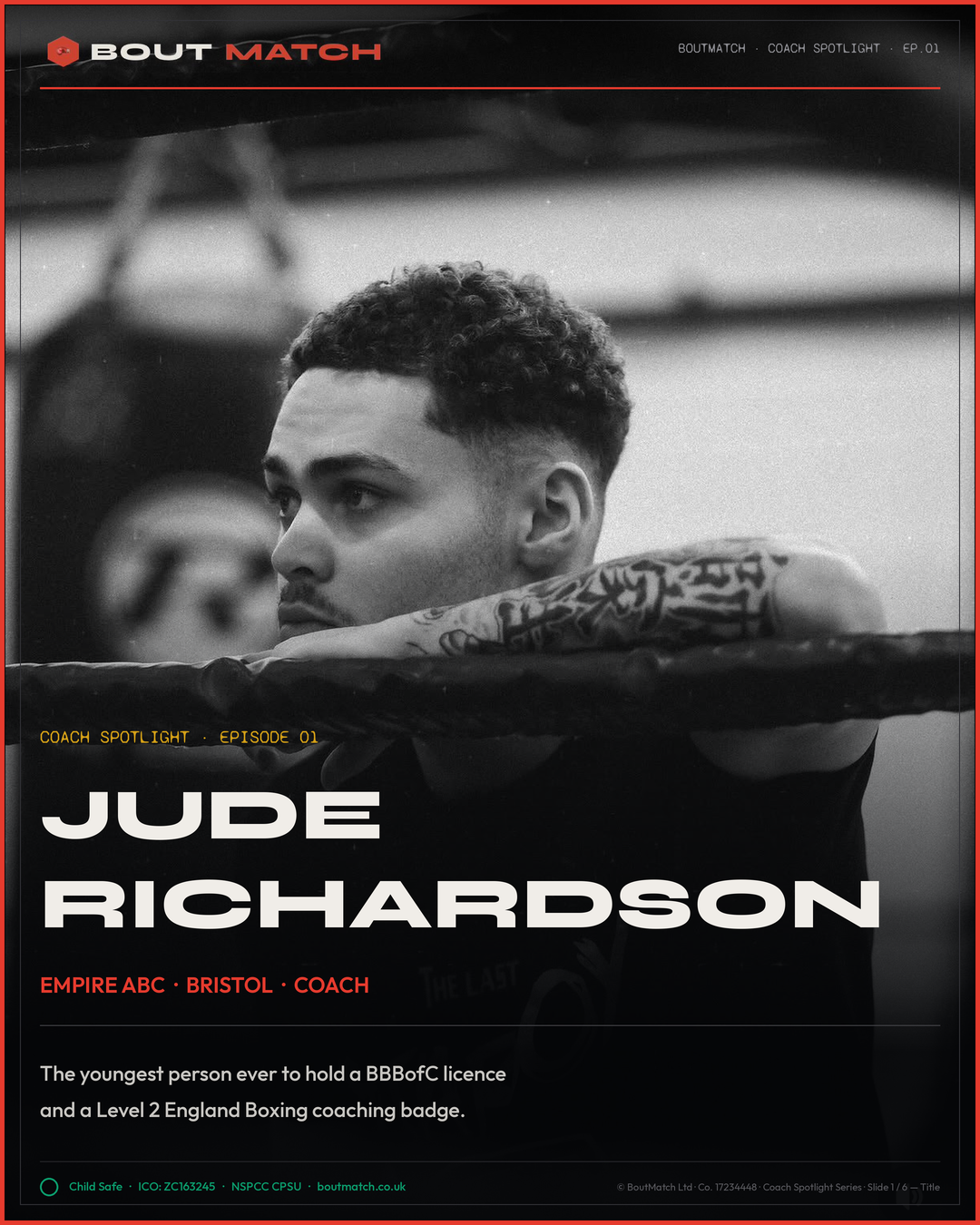 Jude Richardson — BoutMatch stat card